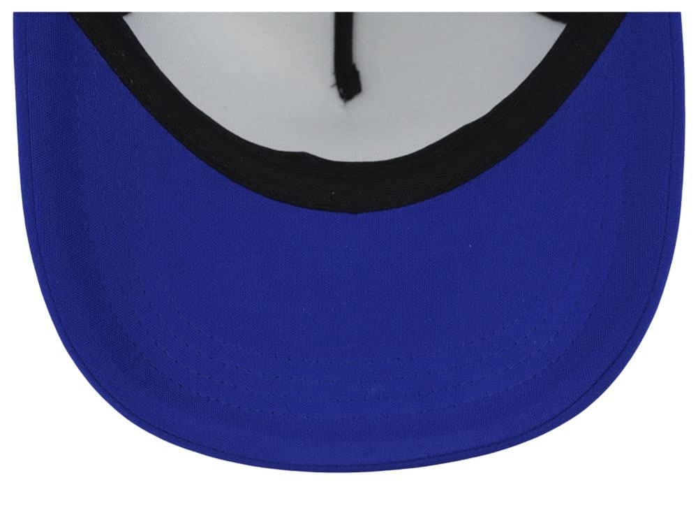 Lids Blank Basic Foam Trucker Adjustable Snapback Hat One Size White/Royal Blue