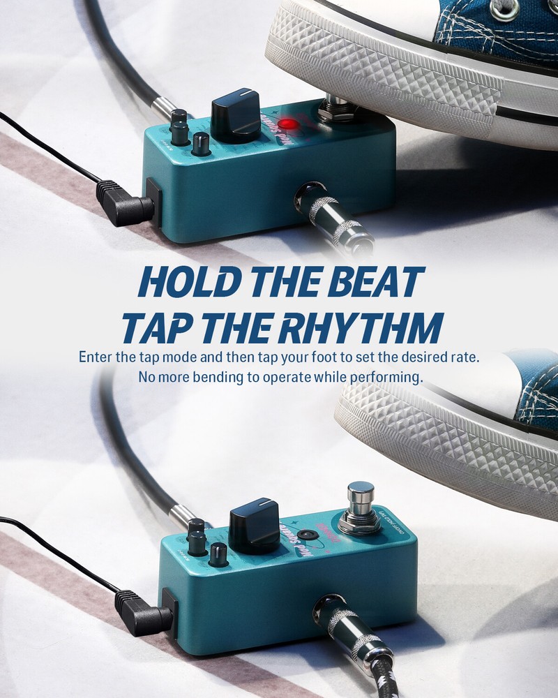 Donner Mod Square II Modulation Multi-Effects Pedal Chorus Phaser Flanger Wah