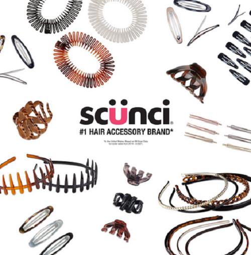 Scunci Plastic Side Hair Combs, Multicolor, 12 Count