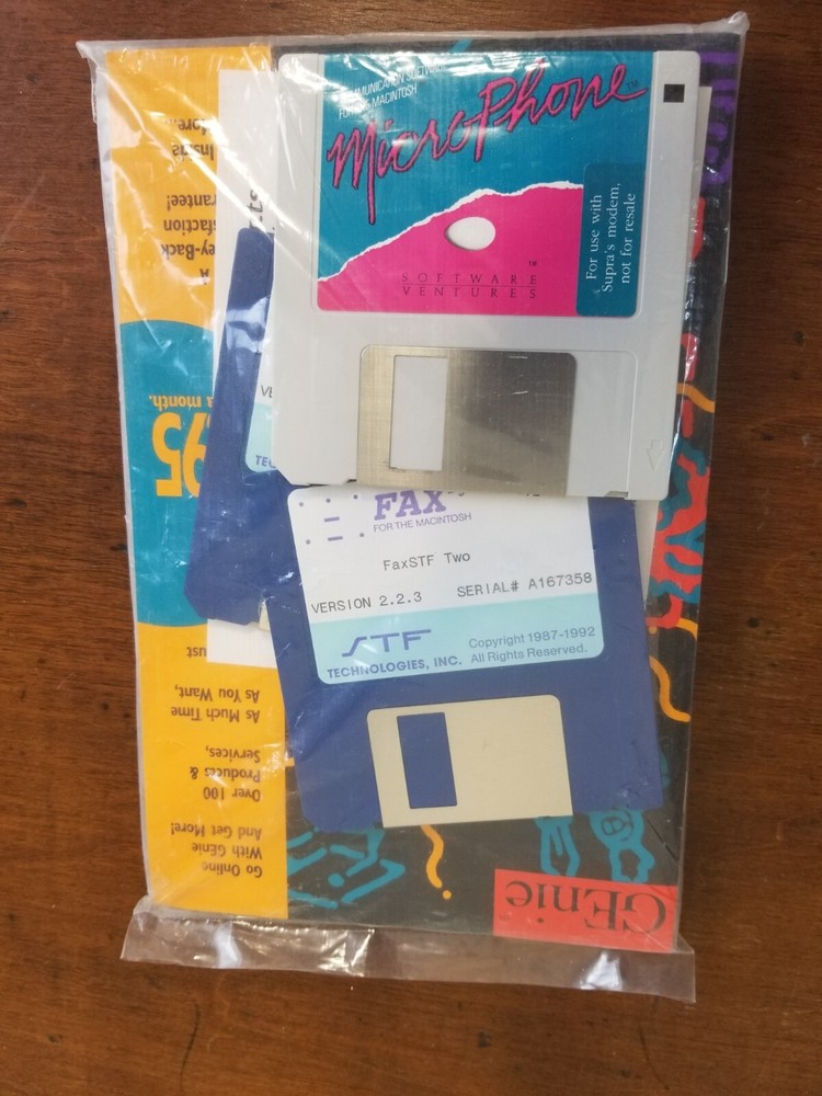 SUPRAFAXMODEM Fax for Macintosh MicroPhone Documentation and Diskettes