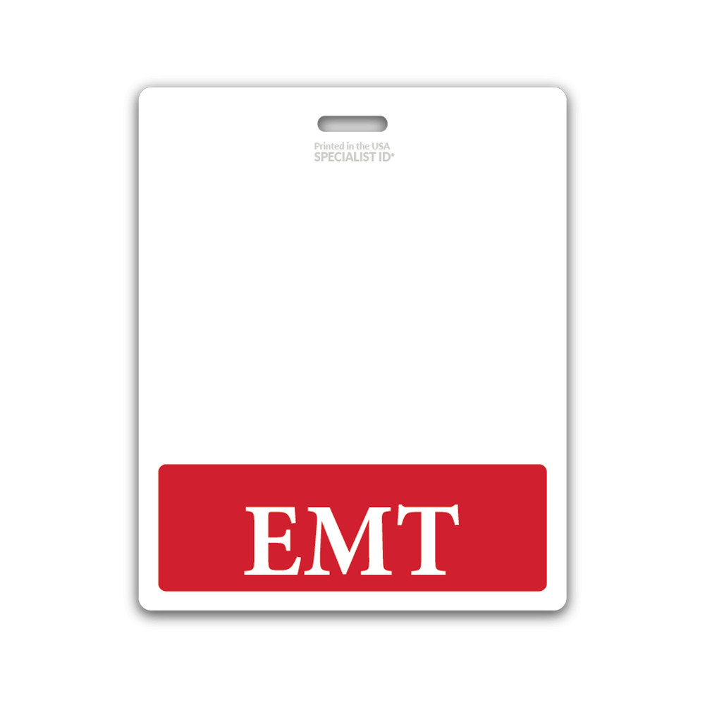 5 Pack - EMT Badge Buddy Oversized Horizontal XL ID Backer for Emergency Techs