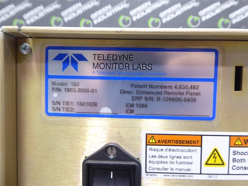 USED Teledyne Instruments Model 150 Enhanced Remote Panel 1903-2000-01