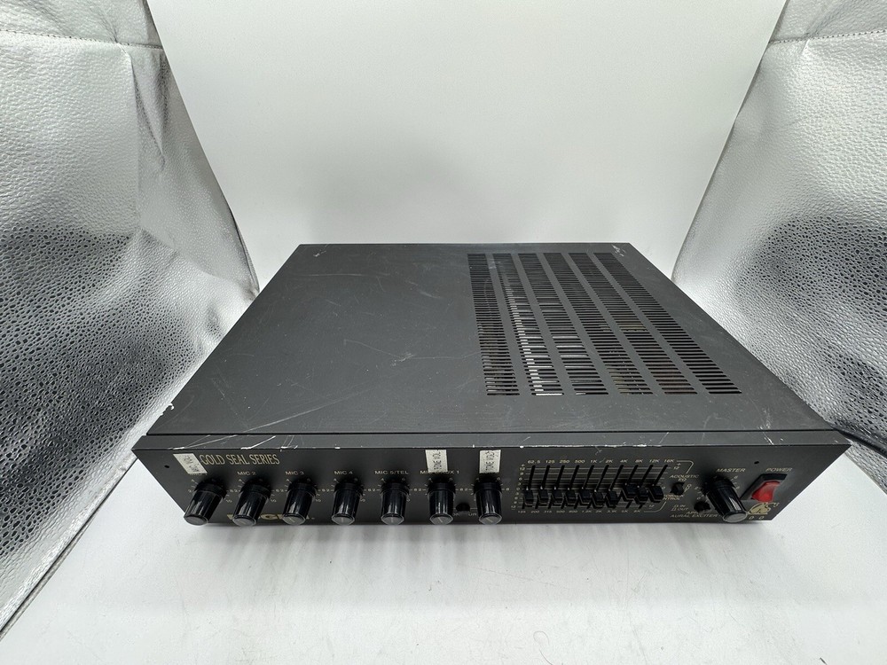 Bogen GS-100 GS100 Bogen Gold Seal Series Amplifier Untested Powers On