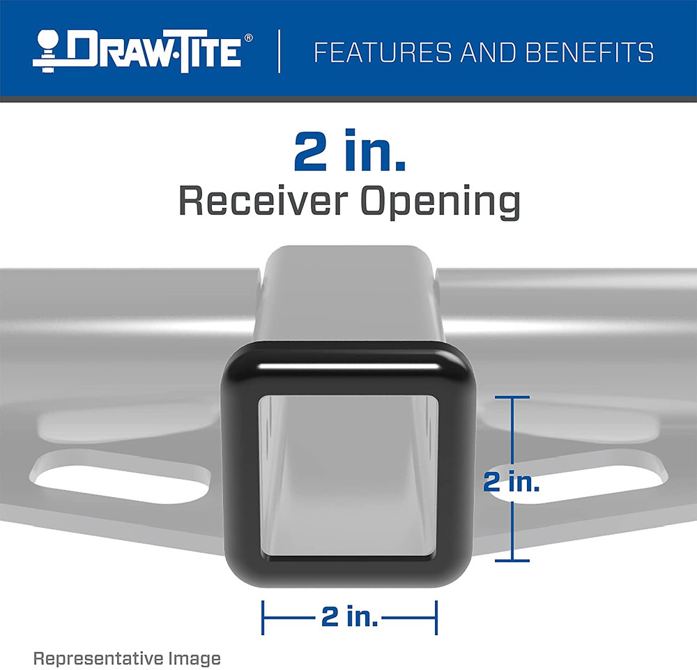 Reese 65049 Front Mount Receiver with 2" Opening for Versatile Towing Solutions