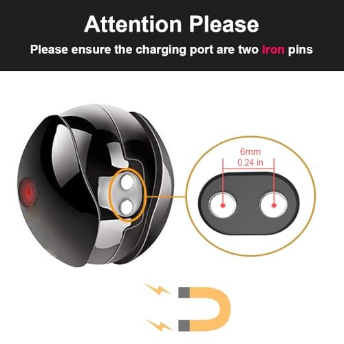 Magnetic USB DC Charger Cable with 2 Dots Replacement Charging Cord for 6mm