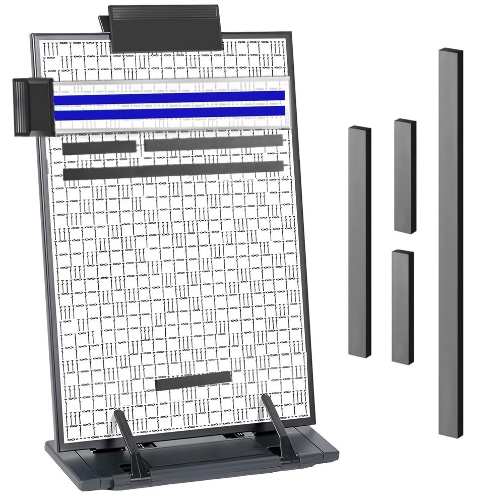 Knitting Pattern Holder with 4 Replacement Black Magnets, Knitting Chart Keep...