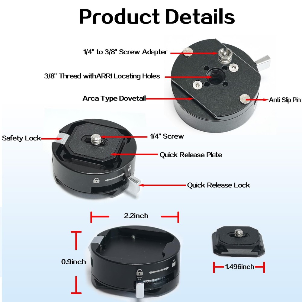 Quick Release Plate,Camera Quick Release Plate，Tripod Quick Release Plate,QR ...
