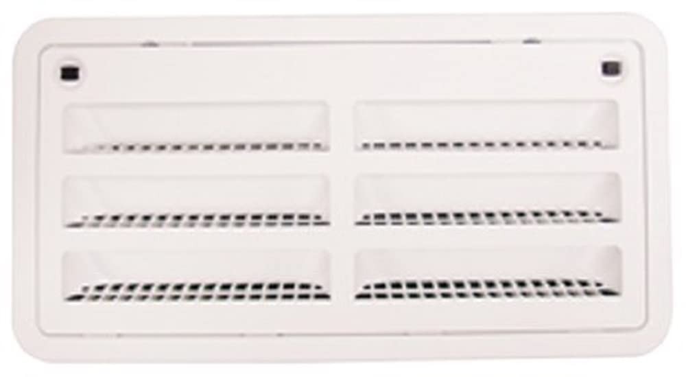 Dometic 9108554346 Refrigerator Upper/Lower Side Vent, Polar White