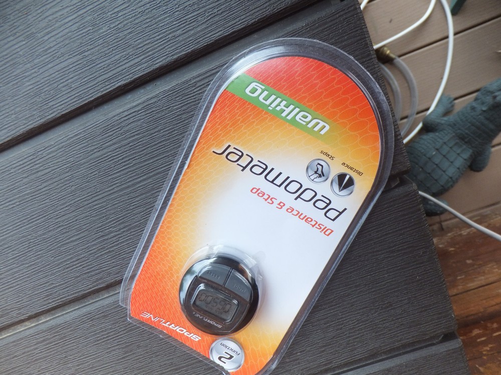 New Open Package 2 Function Sportline Distance & Step Walking Pedometer
