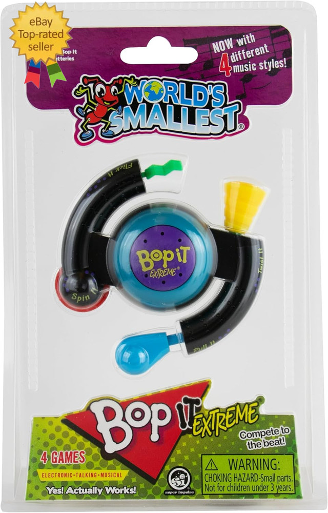 Compact Bop It Extreme - 4" (1 Pc.) Fully Functional Palm-Sized Electronic Game