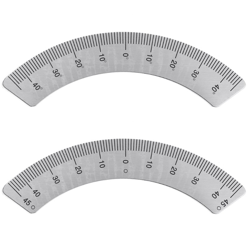 Compact Protractor with Clear Scale 45 Degree Angle Scale Ruler Aluminum Alloy
