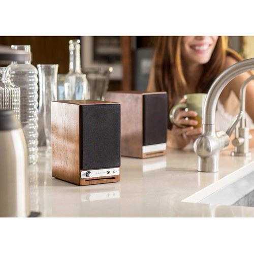 Audioengine HD3 Premium Bluetooth Computer Speakers for Desktop PC - 60W Walnut