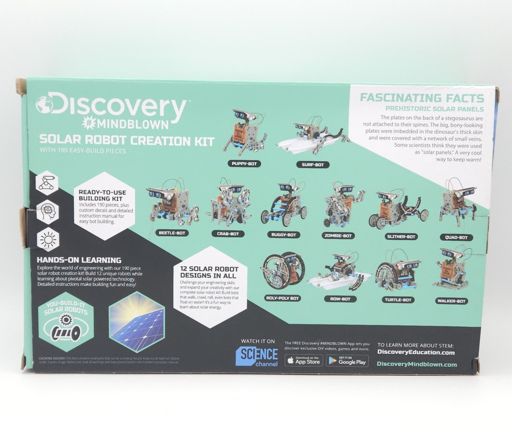 DISCOVERY MINDBLOWN SOLAR ROBOT CREATION KIT 2018 NEW!!