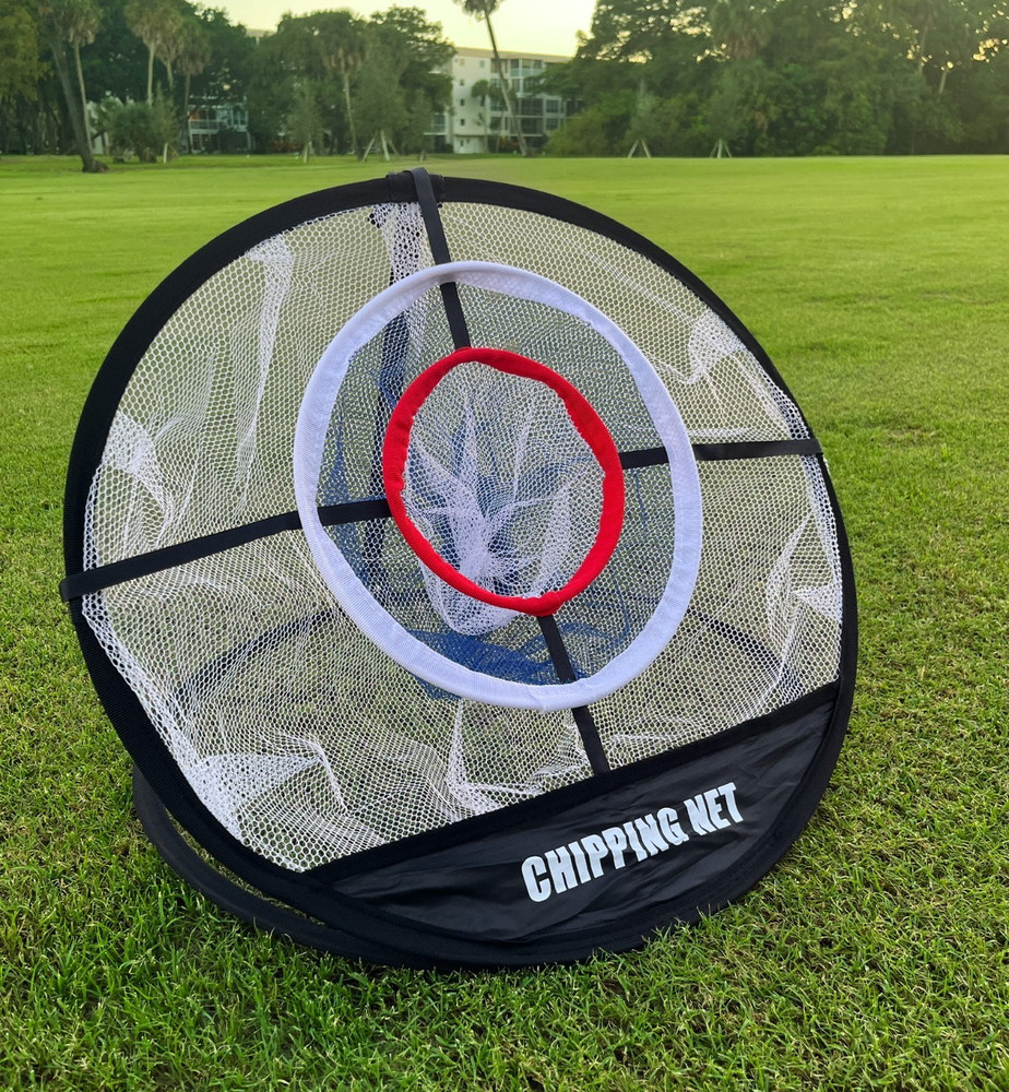 Golf Chipping Net With Hitting Mat Practice Set Pop-Up Target Training Gift