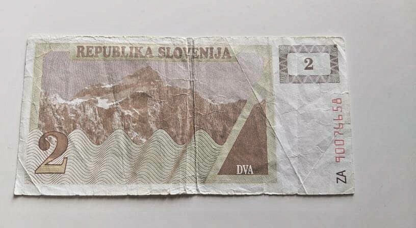 SLOVENIA 2 Tolar 1990 REPLACEMENT
