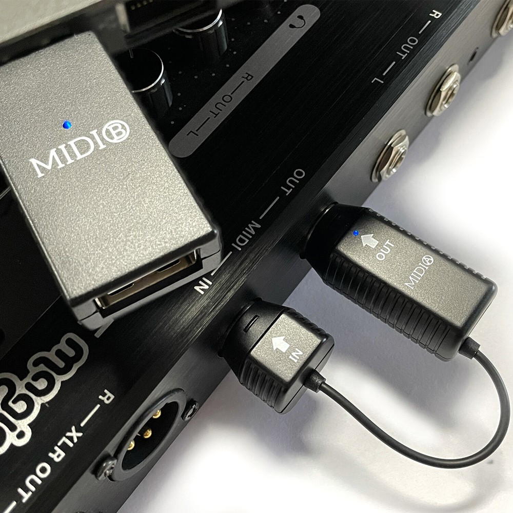 M-VAVE Wireless MIDI Adapter Bluetooth MIDI System 5-Pin Interface Low Latency