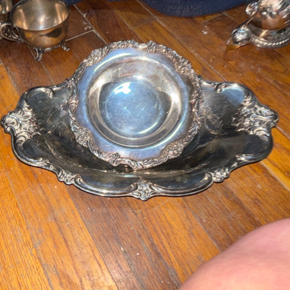 Reed and Barton  Silverplate Plate  & Dish Post-1940