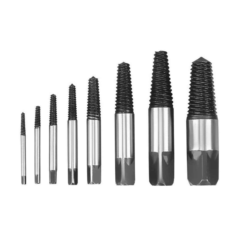 8-piece Pipe Broken Thread Extractor Set, Nut Bolt Stud Removal Tool For Home
