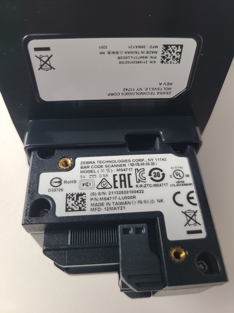 Zebra MS4717 fixed mount barcode scanner imager