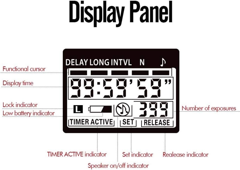 PHOTOOLEX Intervalometer Digital Camera Remote Shutter Release Controller T710N