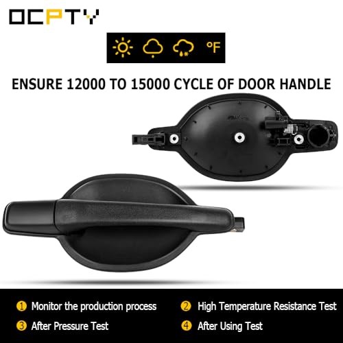 Door Handle Exterior Front Passenger Right Side Replacement fit 2004-2011 for