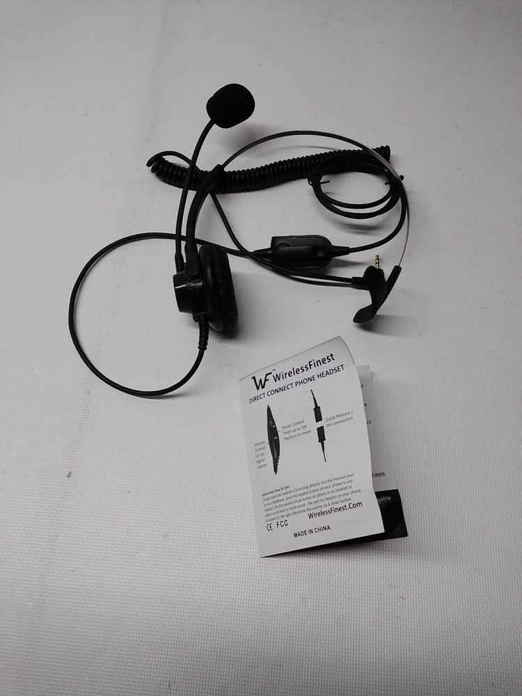 Wireless Finest Direct Connect Phone Headset- Black