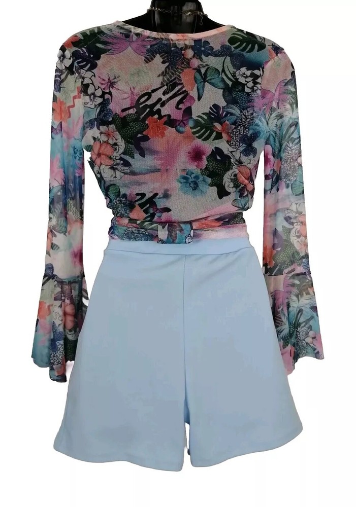 Stylewise Blue, pink Mix, Shorts Set