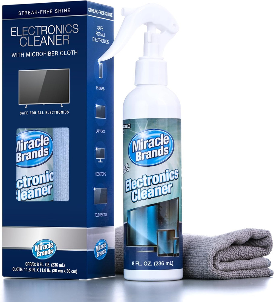 MiracleSpray for Electronics Cleaning, Safe Multisurface Cleaner for Any TV, Pho