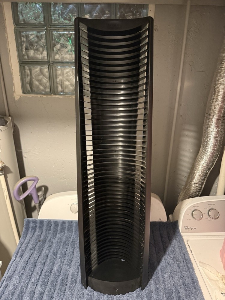 LASERLINE 50 DVD RACK BLACK PLASTIC