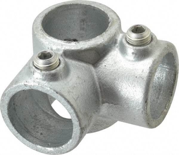 PRO-SAFE Galvanized Structural Pipe Rail Fitting: 90� 2-Socket Tee for 1" Pipe