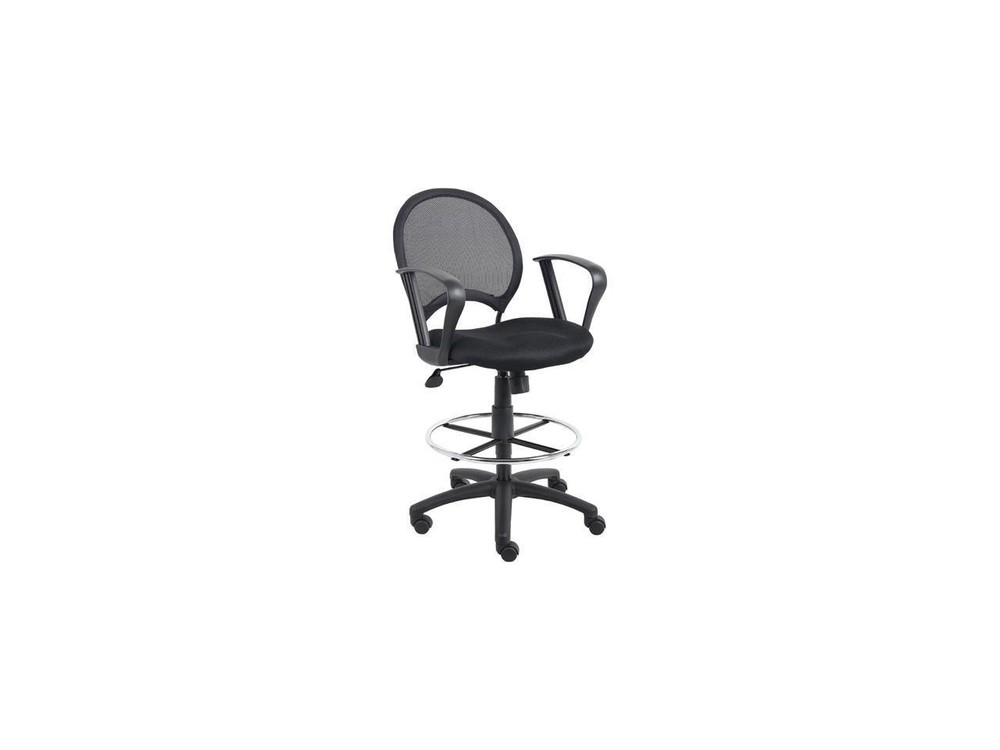 Boss B16217 Mesh Drafting Stool with Loop Arms