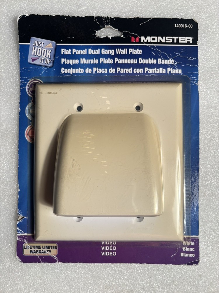 Monster Flat Panel Dual Gang Wall Plate 140016-00