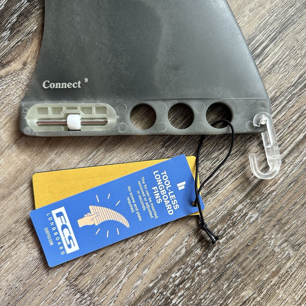 FCS II Connect 9” Longboard Fin – EcoBlend – Tool-Less System – NEW With Tags