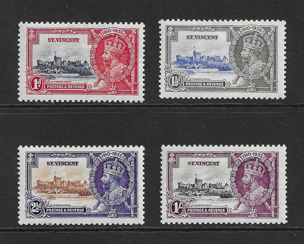 St Vincent 1935 Silver Jubilee. Cat £11.  MLH