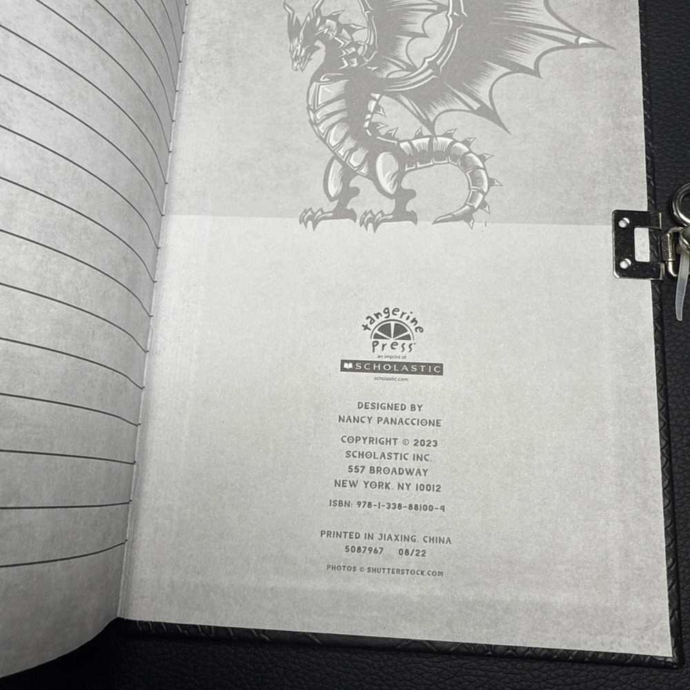 Boys Diary Mortal Kombat W/lock & Key Dragon
