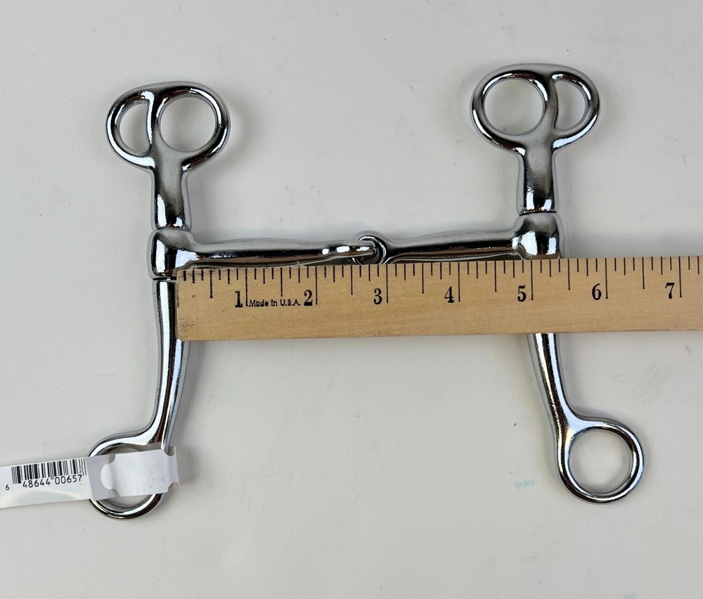 Tom Thumb Snaffle Bit 5" Mouth Nickel Plated New