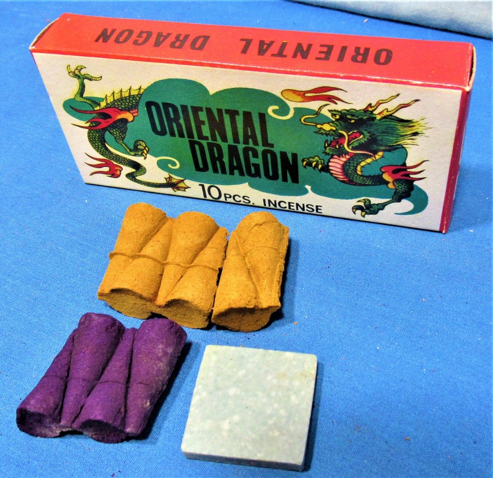 1960’s Hippy Style Incense Cones ~ A Dozen Boxes & Store Display Card ~ All Full