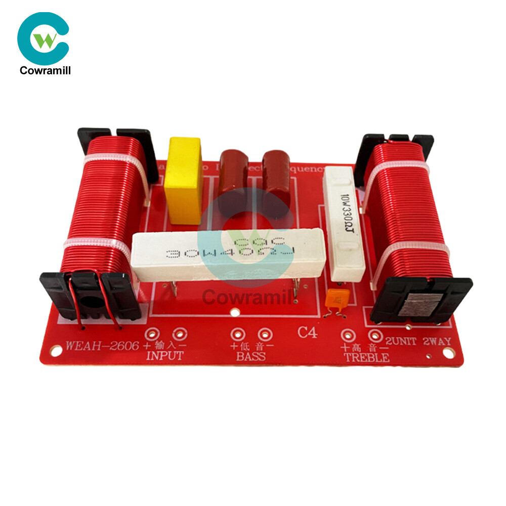 High/Low 2 Channel Audio Speaker Frequency Divider 400W Crossover Filter Board