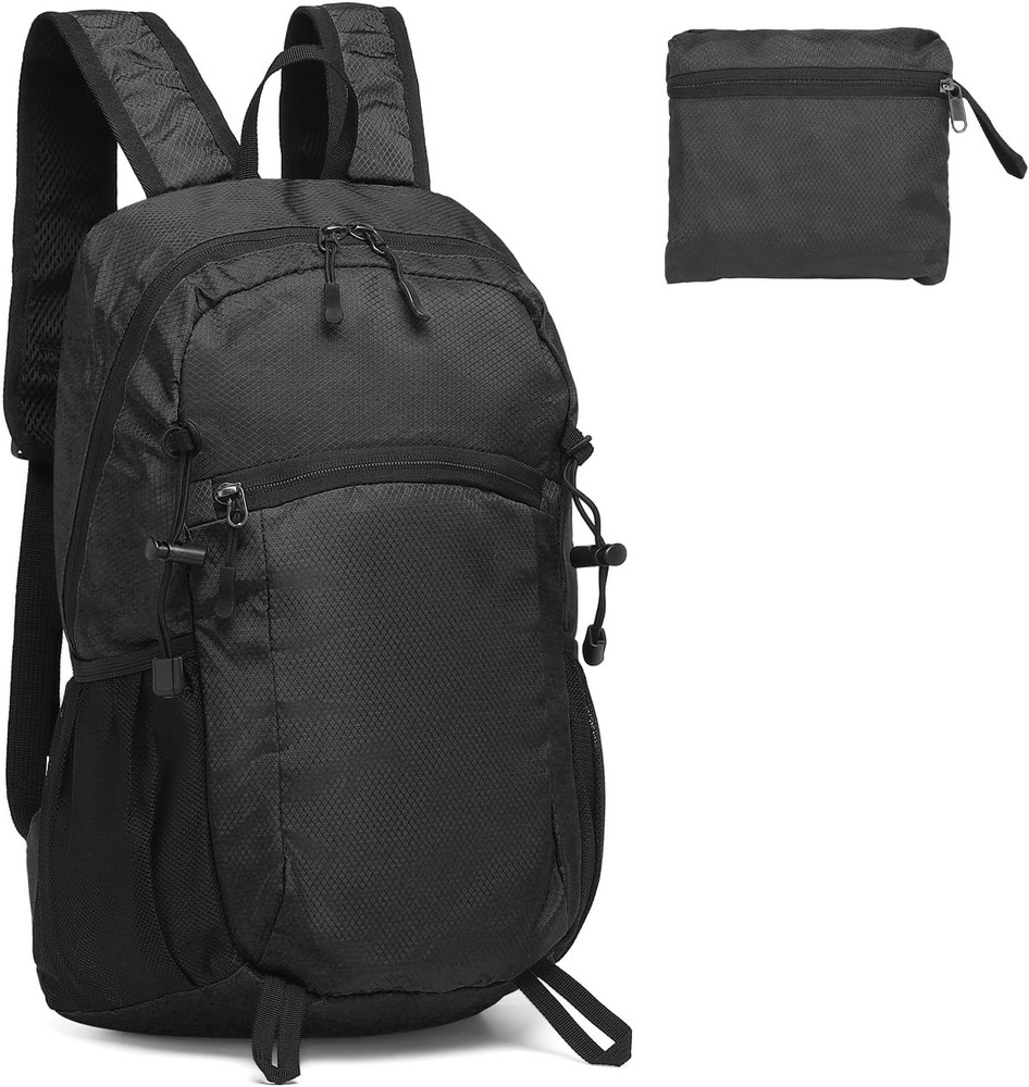 Hiking Daypack Packable, Camping Backpack Water Resistant Lightweight Polyester
