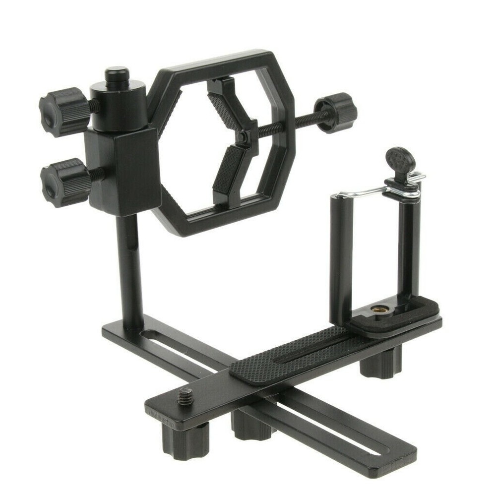 Camera Connection Telescope Scope Adapter+Phone Fixing Clip Holder
