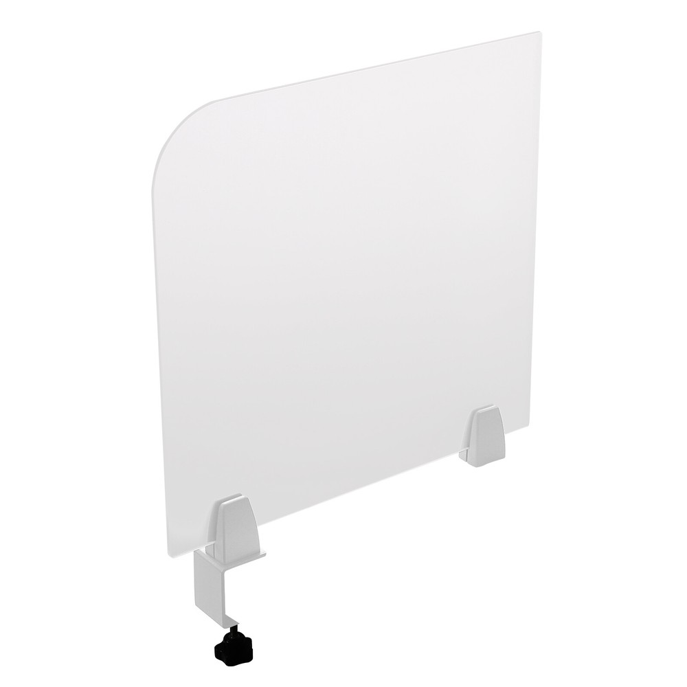 Rectangle Clamp-on Office Partition, Indoor Desk Divider, Desktop Privacy Panel