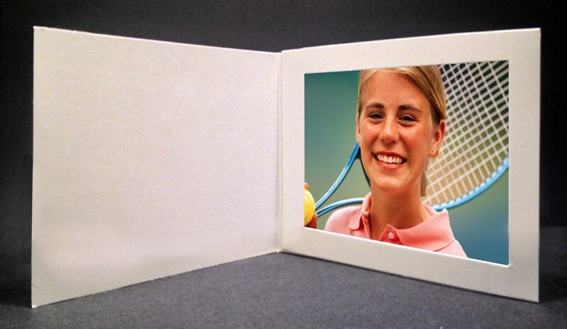 7x5 Basic White Cardboard Event Photo Folders - Pack of 25