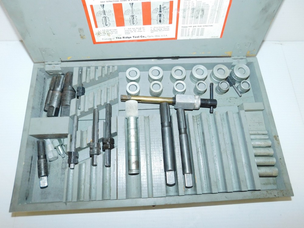 ^^ RIDGE TOOL CO RIDGID EXTRACTORS SET NO 25 (PTQ33)