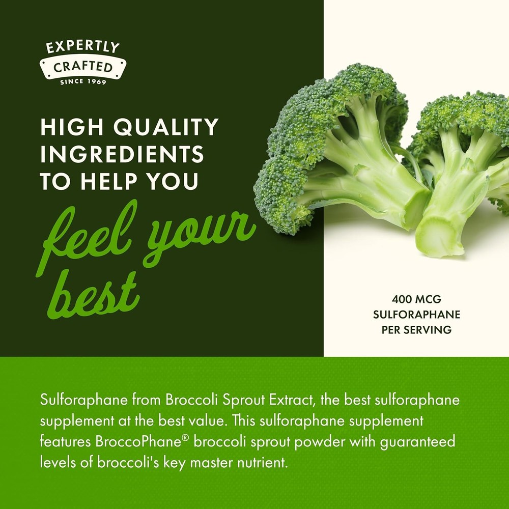 Swanson Sulforaphane - Broccoli Sprout Extract Supporting Cellular, GI Tract, an