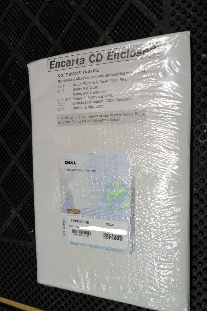 Microsoft 2001 Encarta Reference Suite Encyclopedia - NEW UNOPENED