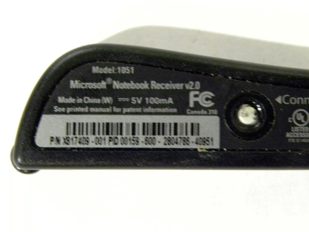 Microsoft 1051 2.4Ghz Transceiver v2.0 USB Keyboard Mouse Notebook Receiver