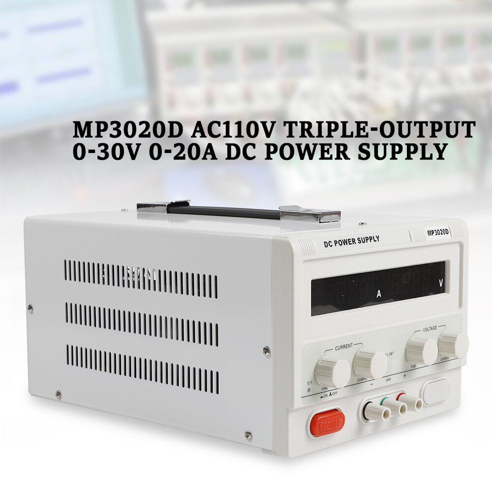 MP3020D 30V 20A DC Power Supply Variable Adjustable High Precision Digital Cord
