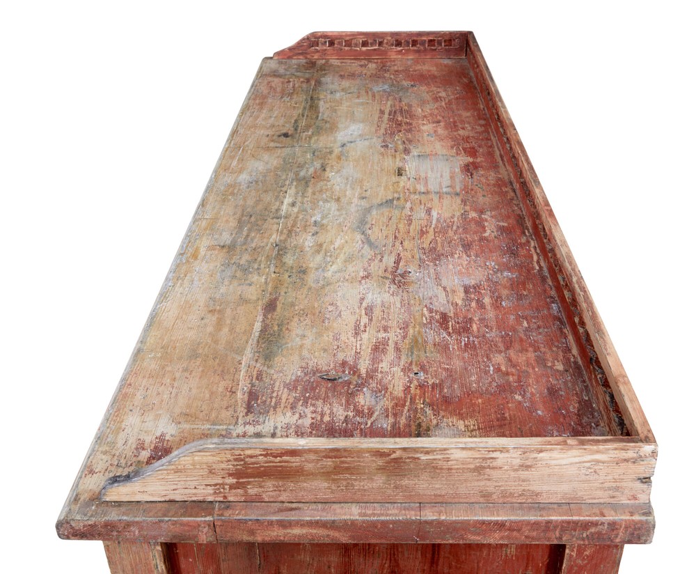 EARLY 19TH CENTURY RUSTIC SWEDISH PAINTED SIDEBOARD