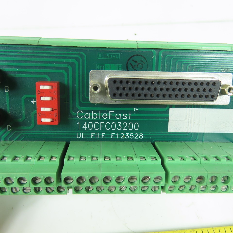 Modicon 140CFC03200 Cablefast C DI/O Terminal Block 50-Pin D-Sub