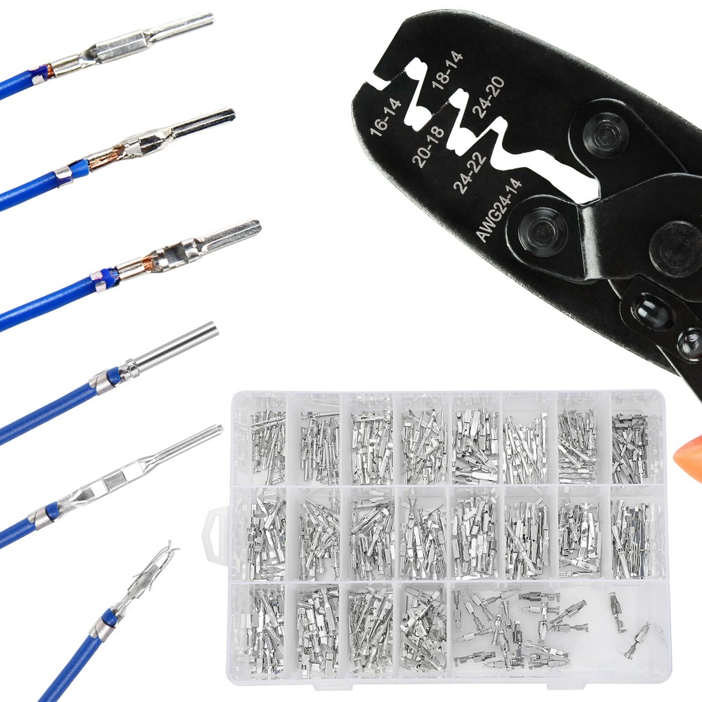 420PCS Connector Pins 21 Types Electrical Wire Terminal Kit,18PCS Extractor Tool